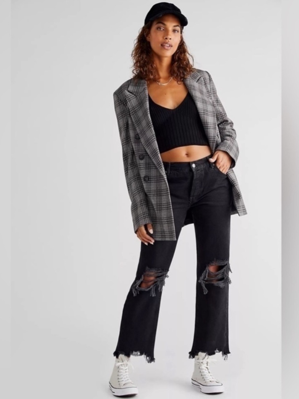 Free People We The Free Washed Black Maggie Jeans Size 25